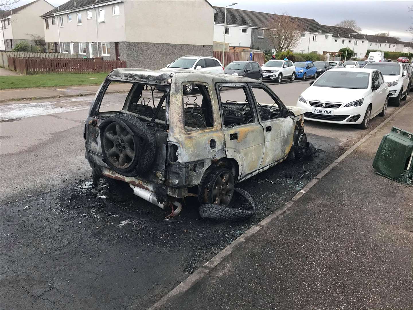 A car was burned out in Culloden.