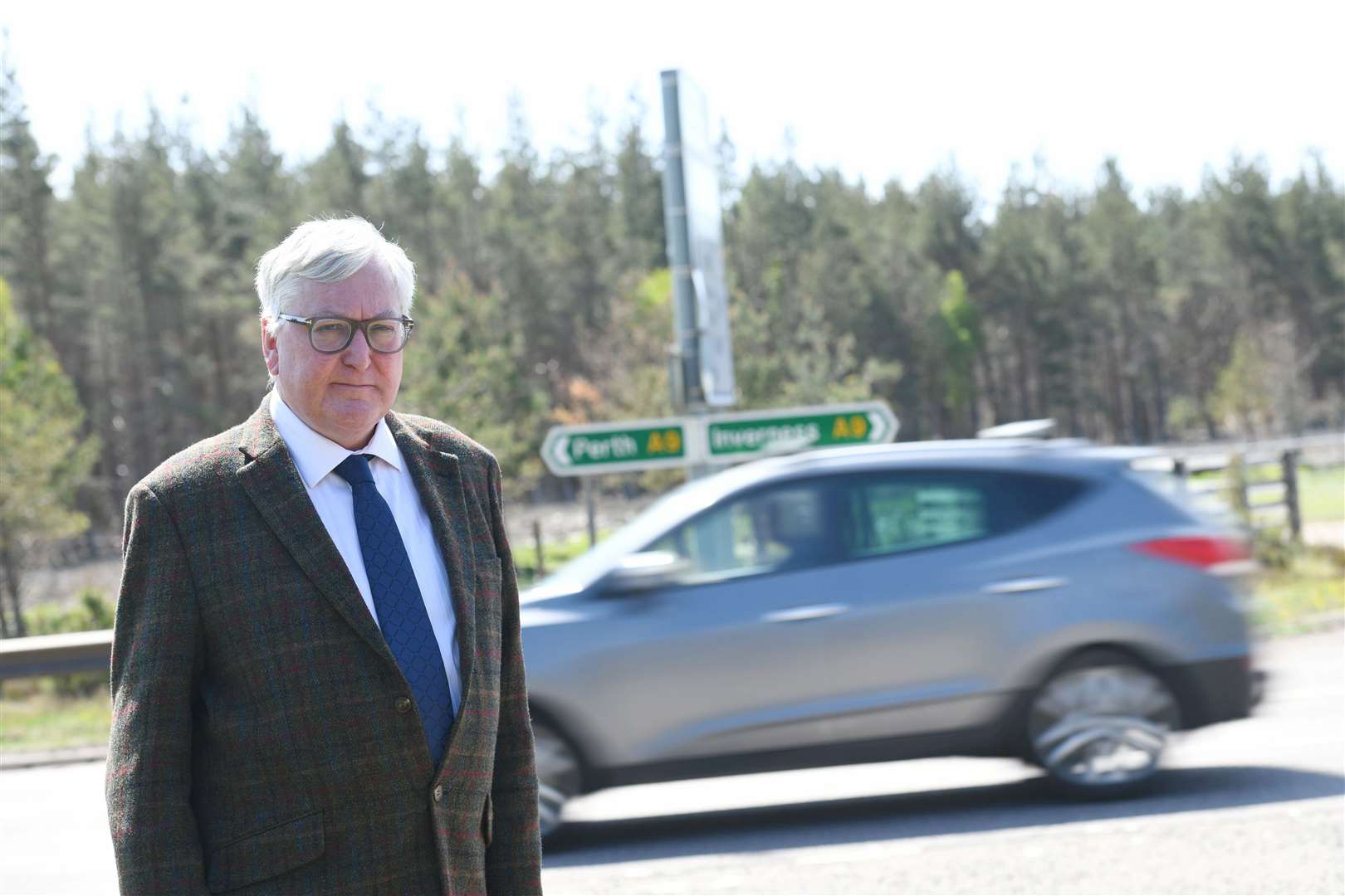 Fergus Ewing hopes to raise safety on the A9 in the Holyrood chamber tomorrow with new First Minister Fergus Ewing. Picture: Callum Mackay.