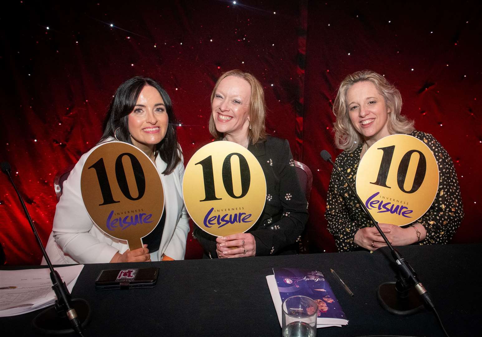 The judges Claire Fisher, Sharon Gill and Victoria Nicol.