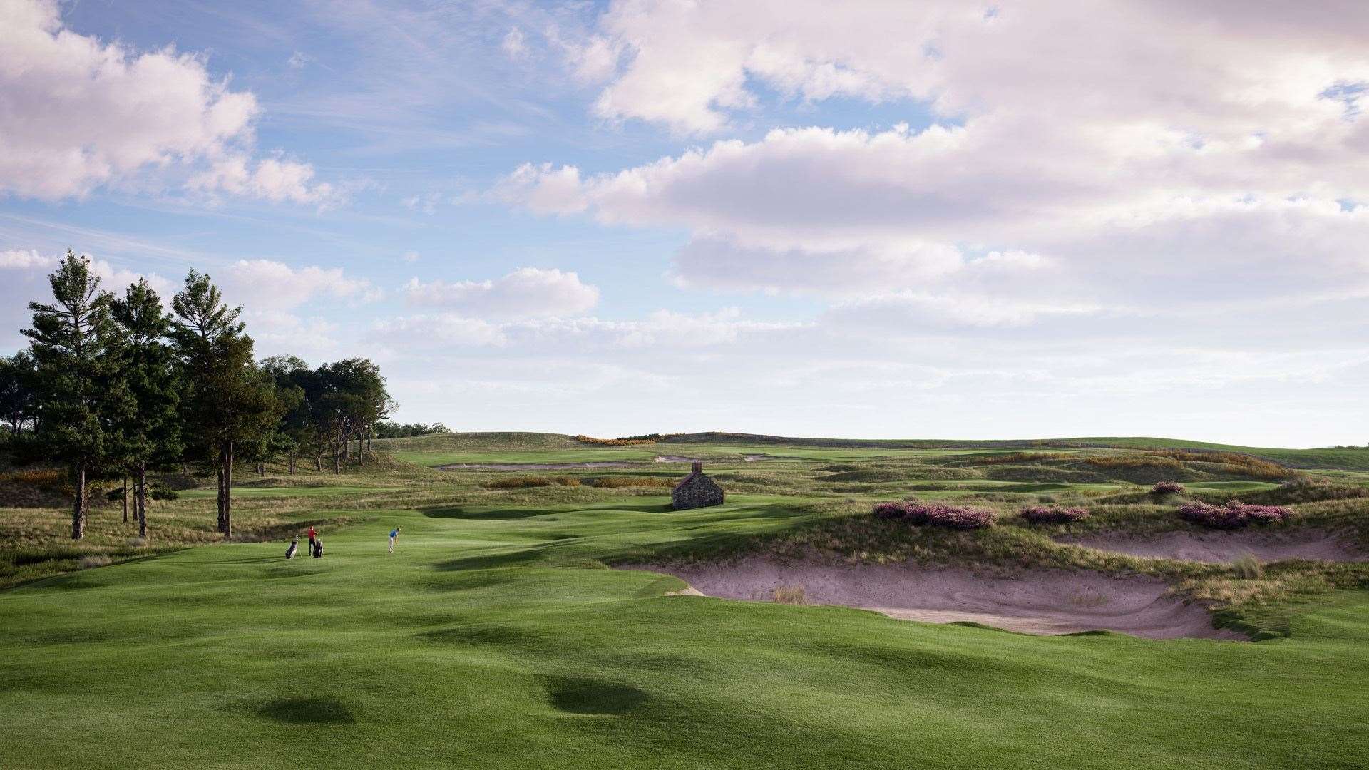 An artist's impression of the fifth hole at Cabot Highlands' new Old Petty course. Rendered by: Harris Kalinka, Picture: Cabot Highlands website