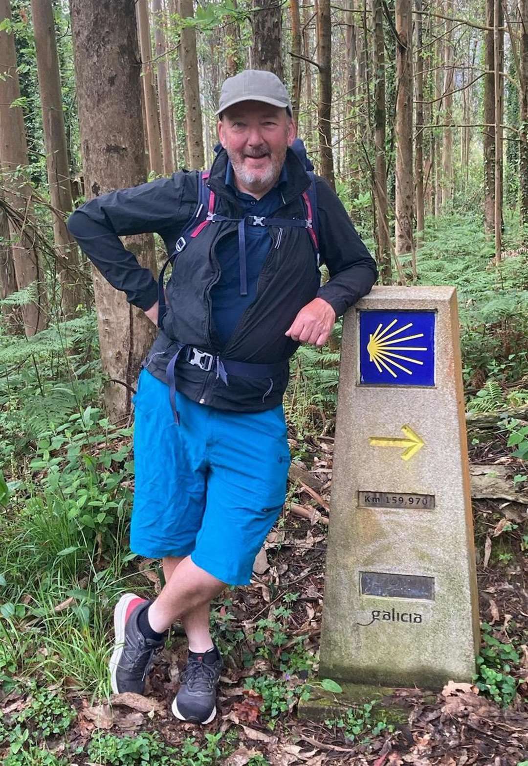 Duncan MacPherson on the Camino.