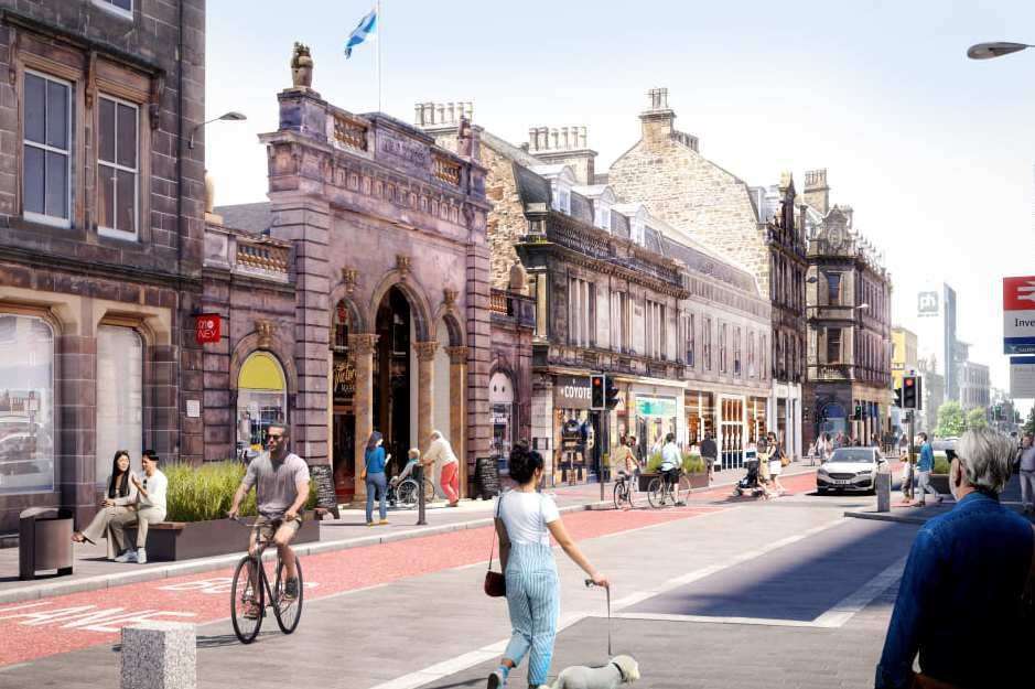 An artist's impression of the Academy Street designs.