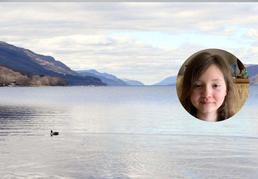 Francesca McGarvey (13) captured a photograph of an unexplained object on Loch Ness.
