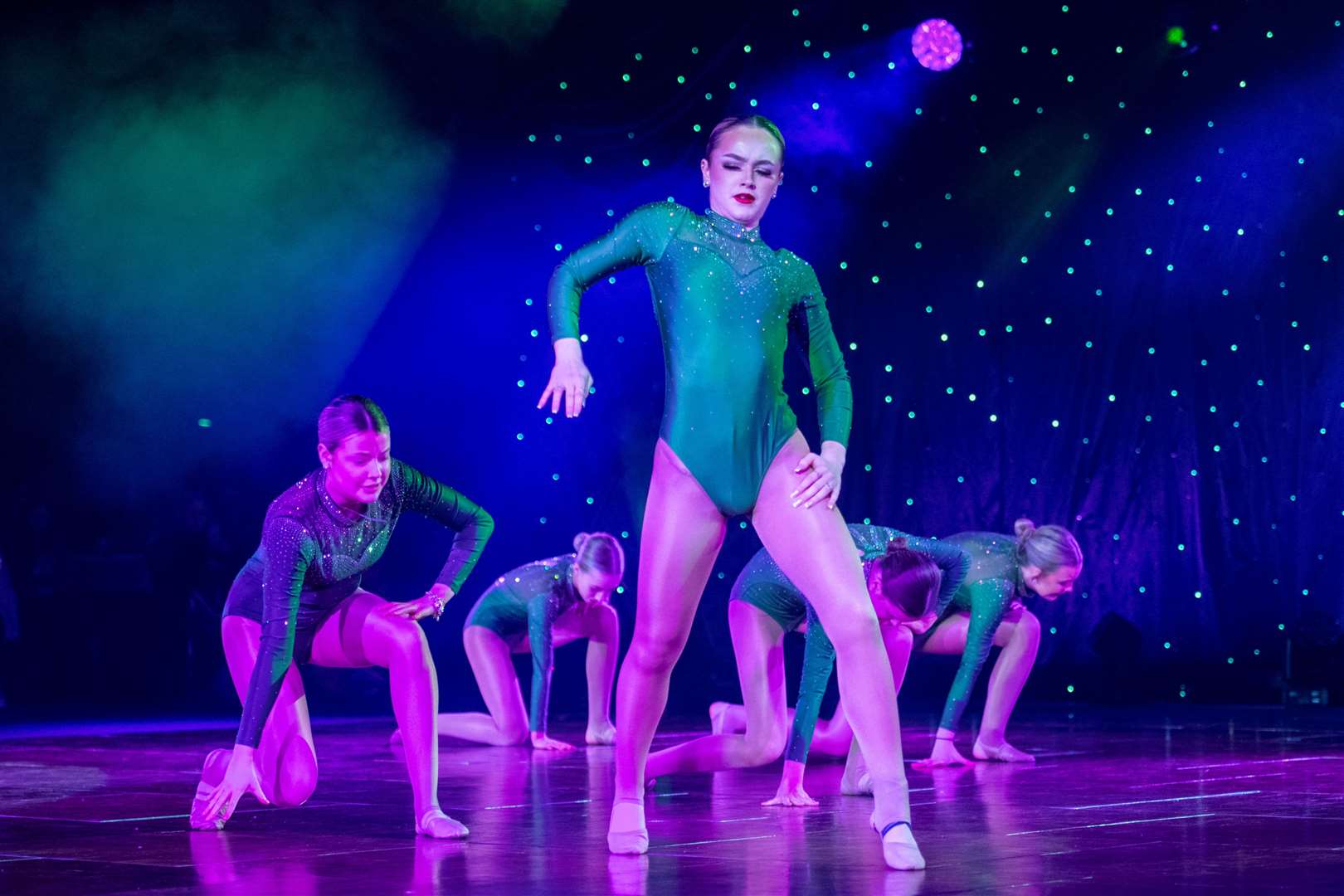 Local dance groups took part in the opening show. Picture: Callum Mackay.
