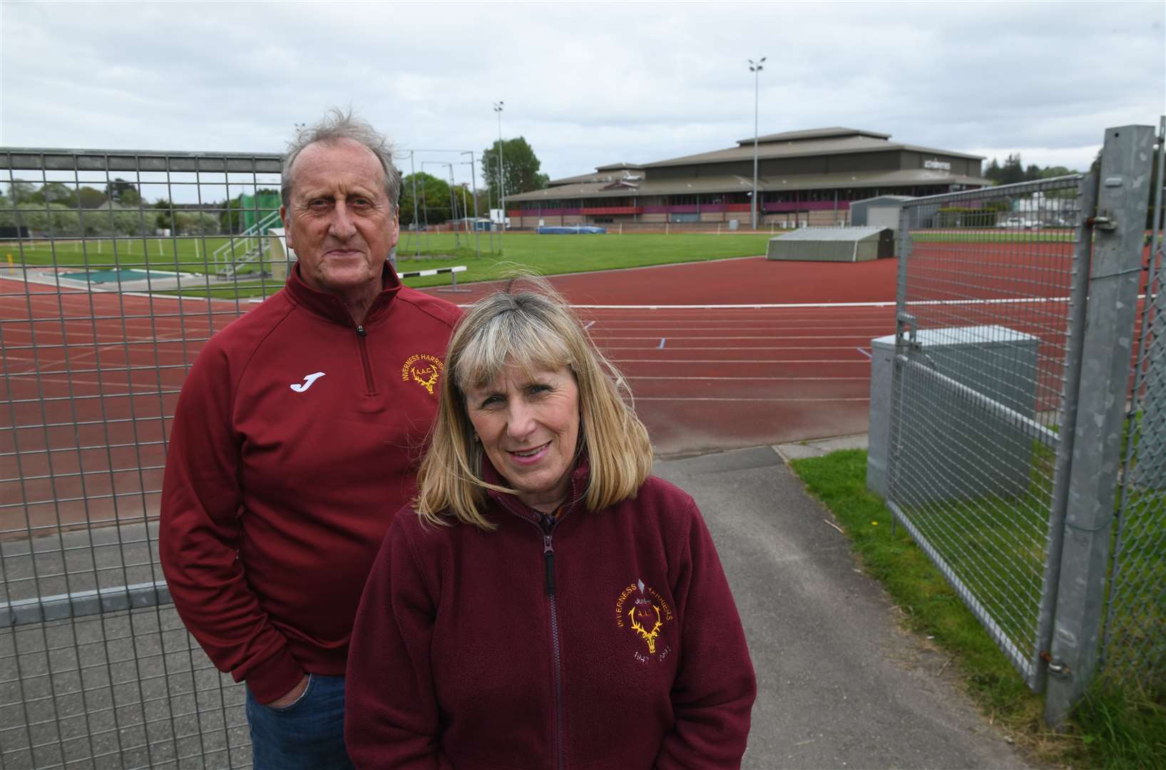 Charlie Forbes, Inverness Harriers President and Dianne Chisholm, Inverness Harriers Club Secretary. Picture: James Mackenzie