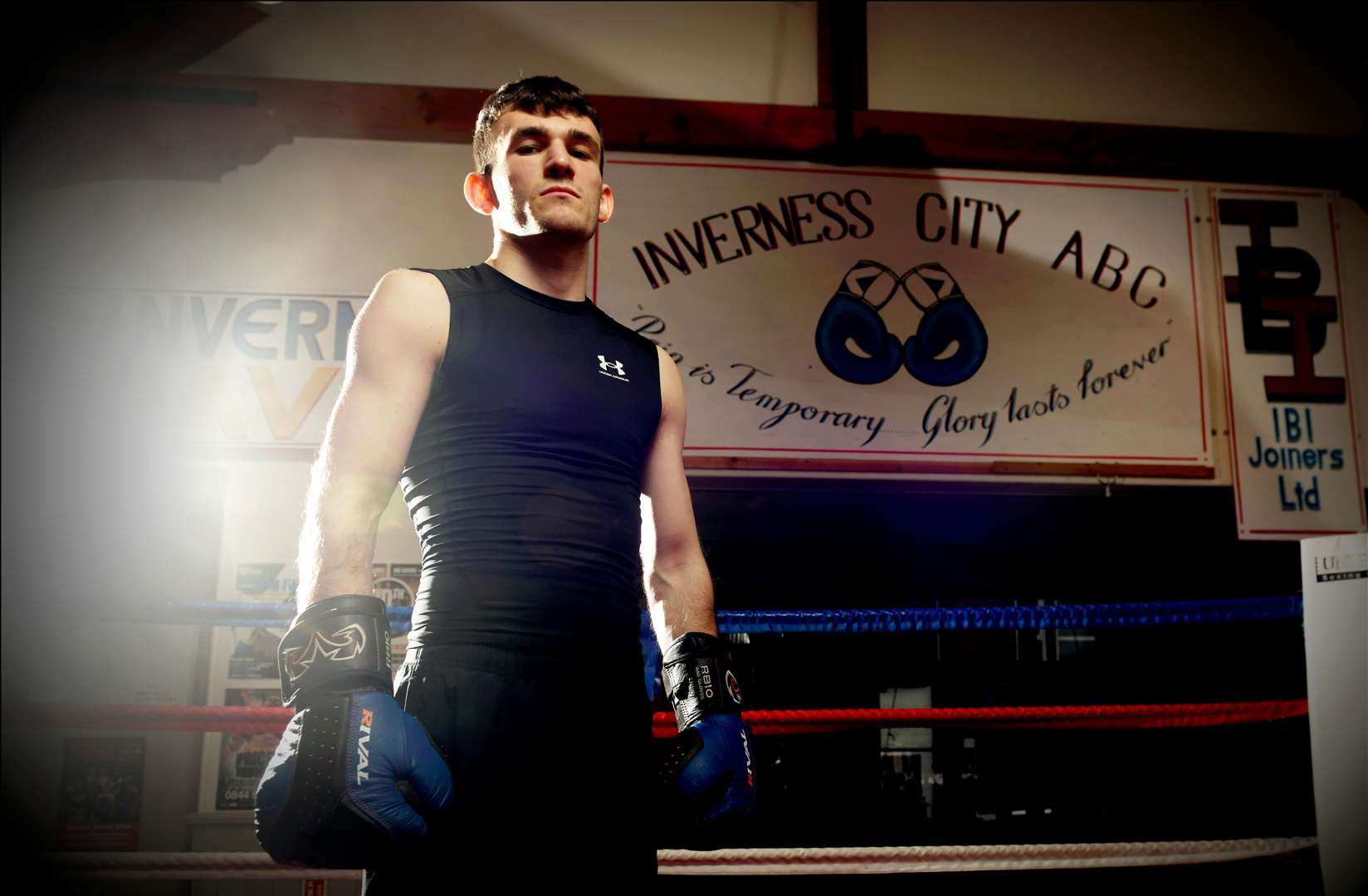 Calum Turnbull at Inverness City Boxing Club. Picture: James Mackenzie