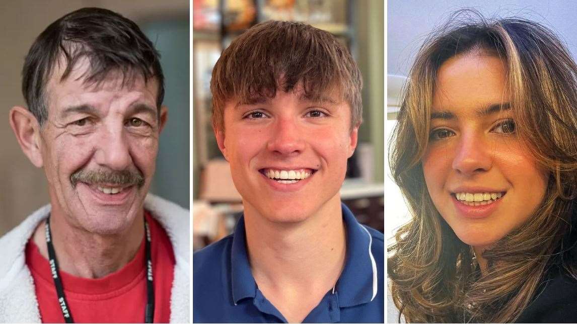 (left to right) Ian Coates, Barnaby Webber and Grace O’Malley-Kumar all suffered multiple stab wounds (Nottinghamshire Police/PA)