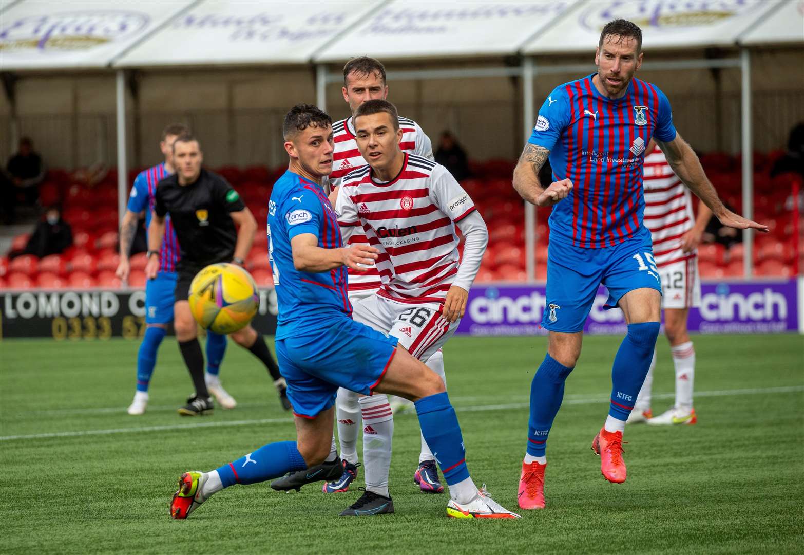 Hamilton Academical in action against Inverness three years ago.