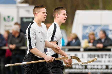 Martin and Craig Mainland, who bid for Camanachd Cup glory with Lovat tomorrow. Picture: Neil G Paterson.
