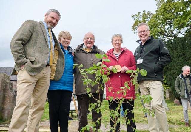 Local community came together for Beauly sapling planting.