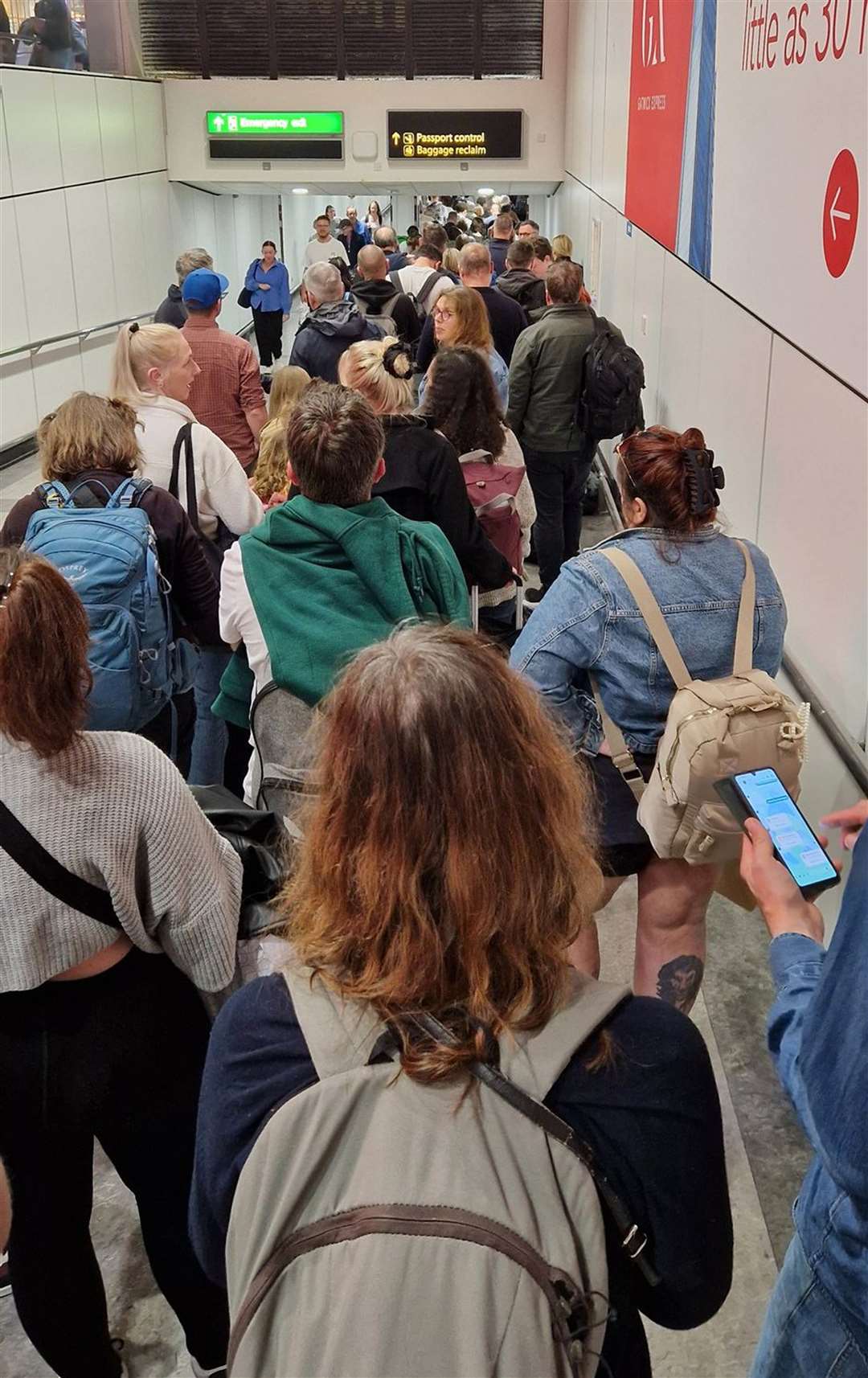 Passengers faced long queues at Gatwick Airport (Paul Uwagboe/PA)