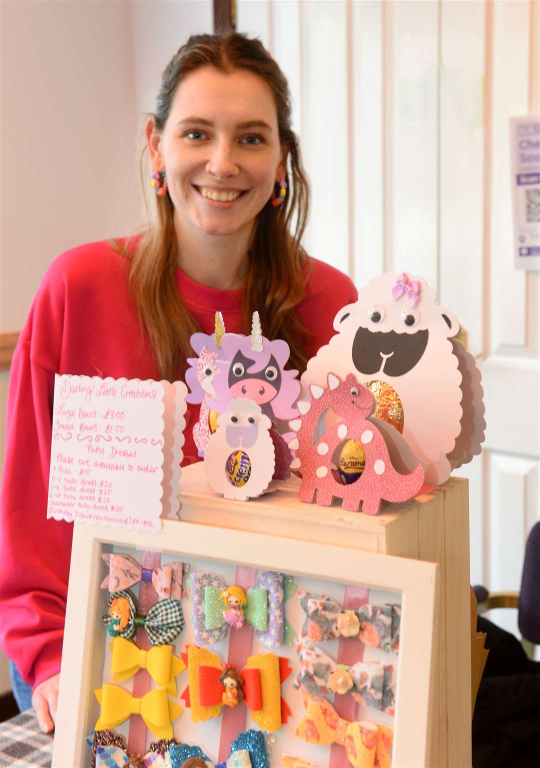 Caitlin Stroud on her Darling Little Creations stall.