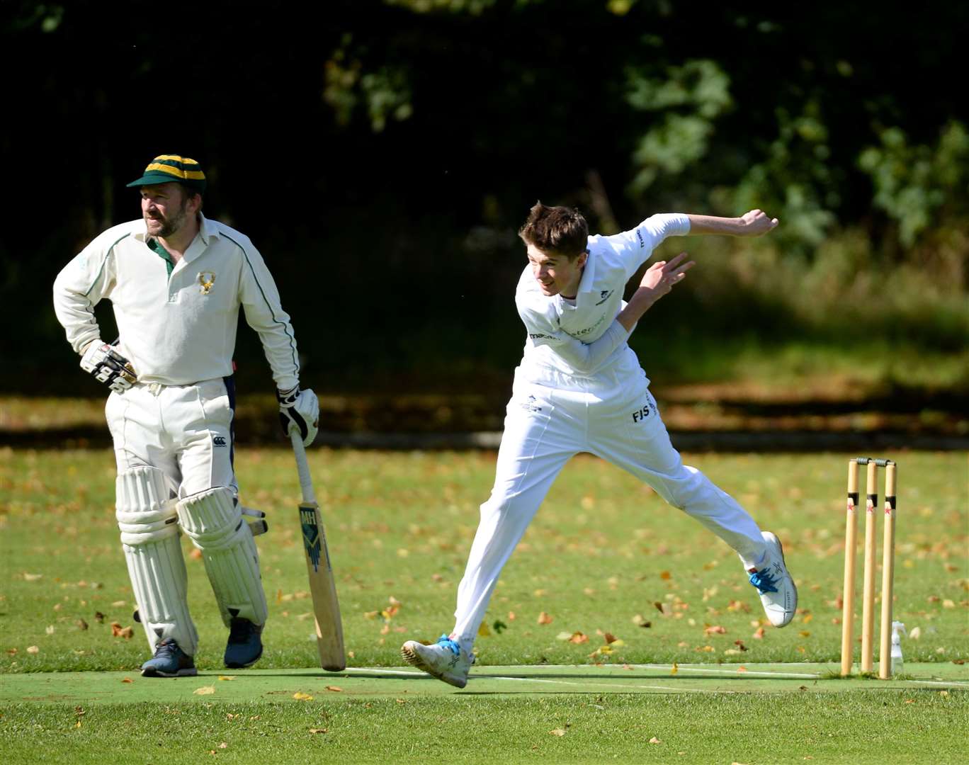 Finlay Saunders took two wickets for Northern Counties against Ross County last weekend. Picture: Gary Anthony