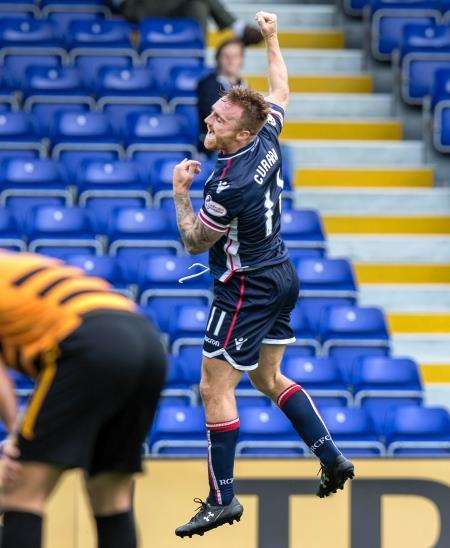 Ross County striker Craig Curran opened the scoring. Picture: Ken Macpherson.