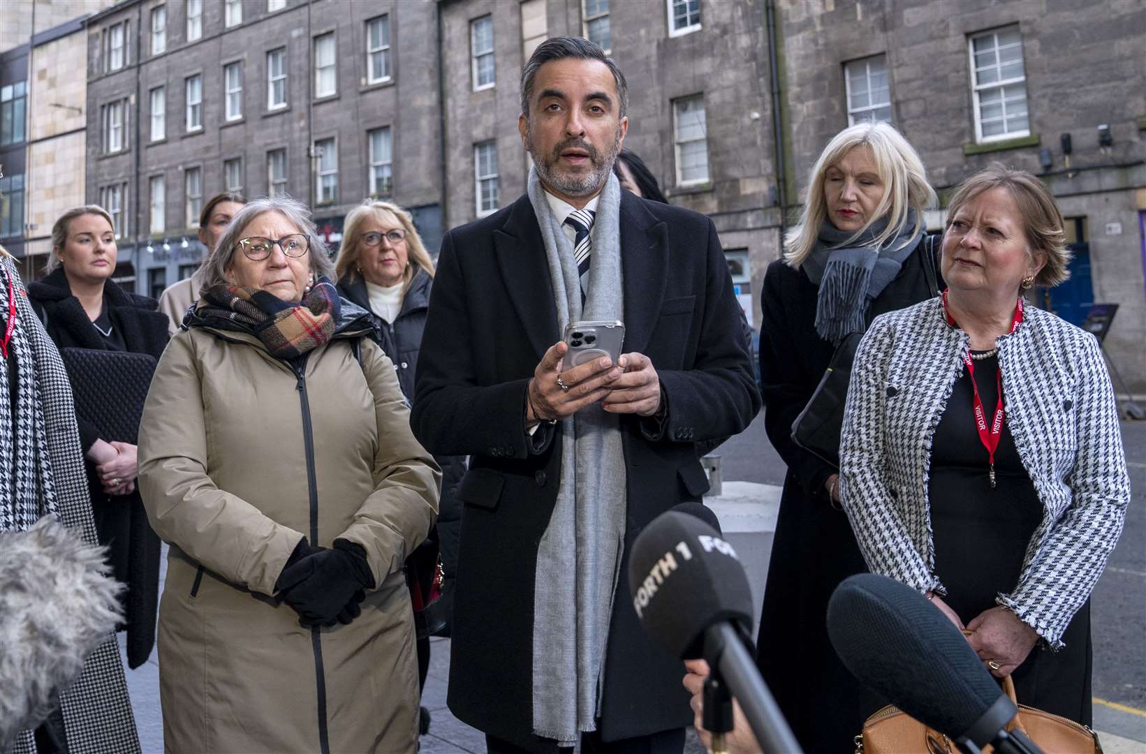 Solicitor Aamer Anwar represents members of the Scottish Covid Bereaved group at the inquiry (Jane Barlow/PA)