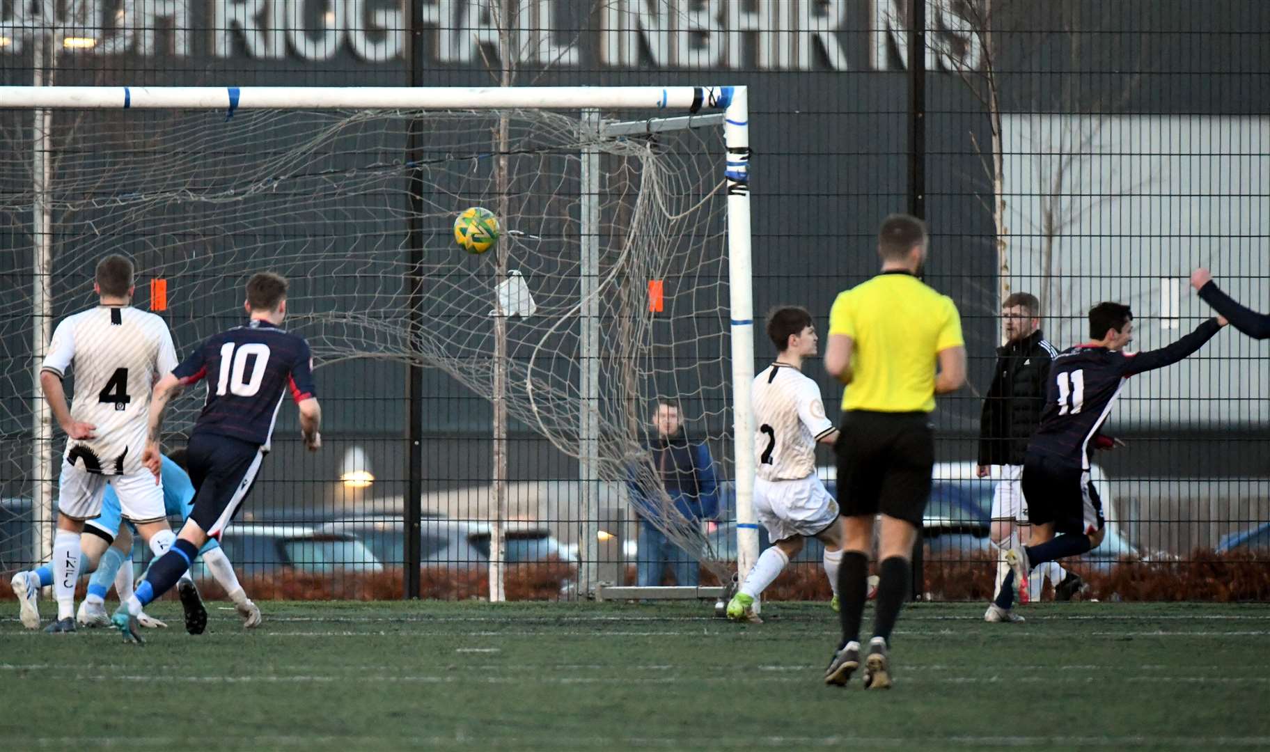 Danni Bruce scoring a goal. Picture: James Mackenzie..