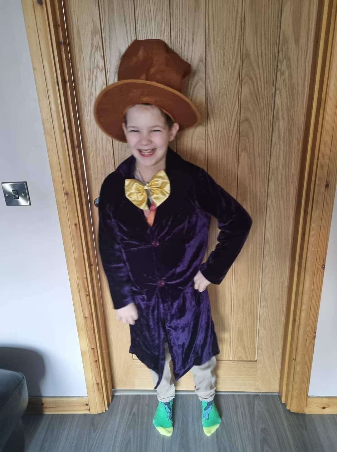 Ethan dressed as Willy Wonka. Picture: Lianne Cumming.