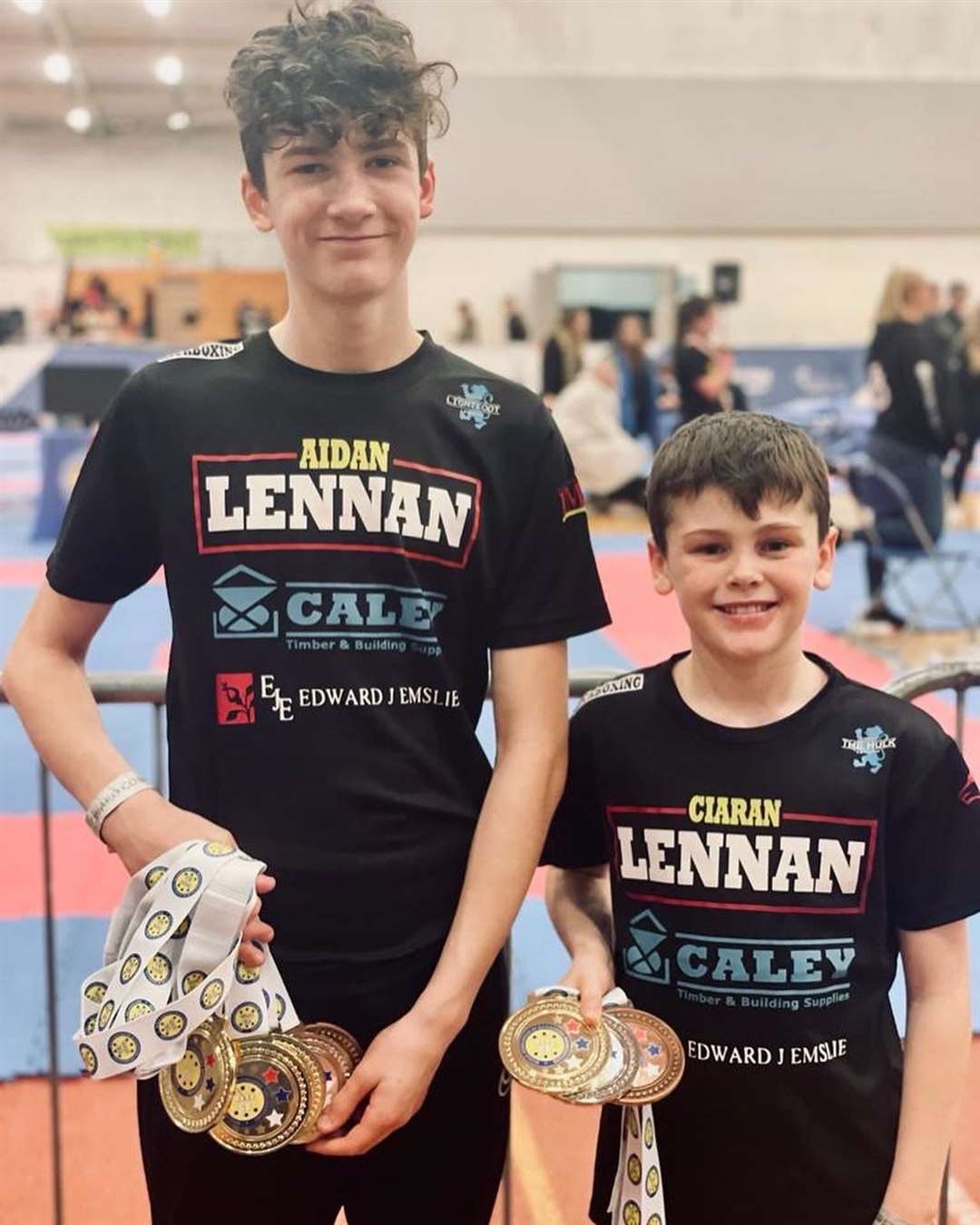 Brothers Aidan and Ciaran Lennan each won gold medals at the WAKO British Championships.