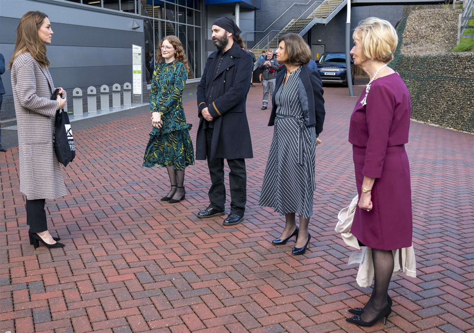 The Duchess of Cambridge met staff as well as students (Arthur Edwards/The Sun/PA)