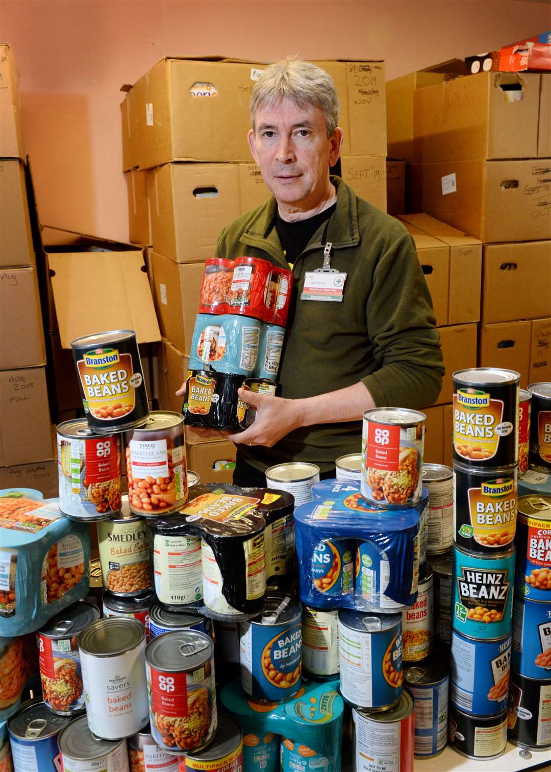 Highland Food Bank warehouse supervisor Don Ferrier...Picture: Gary Anthony. Image No.044152.