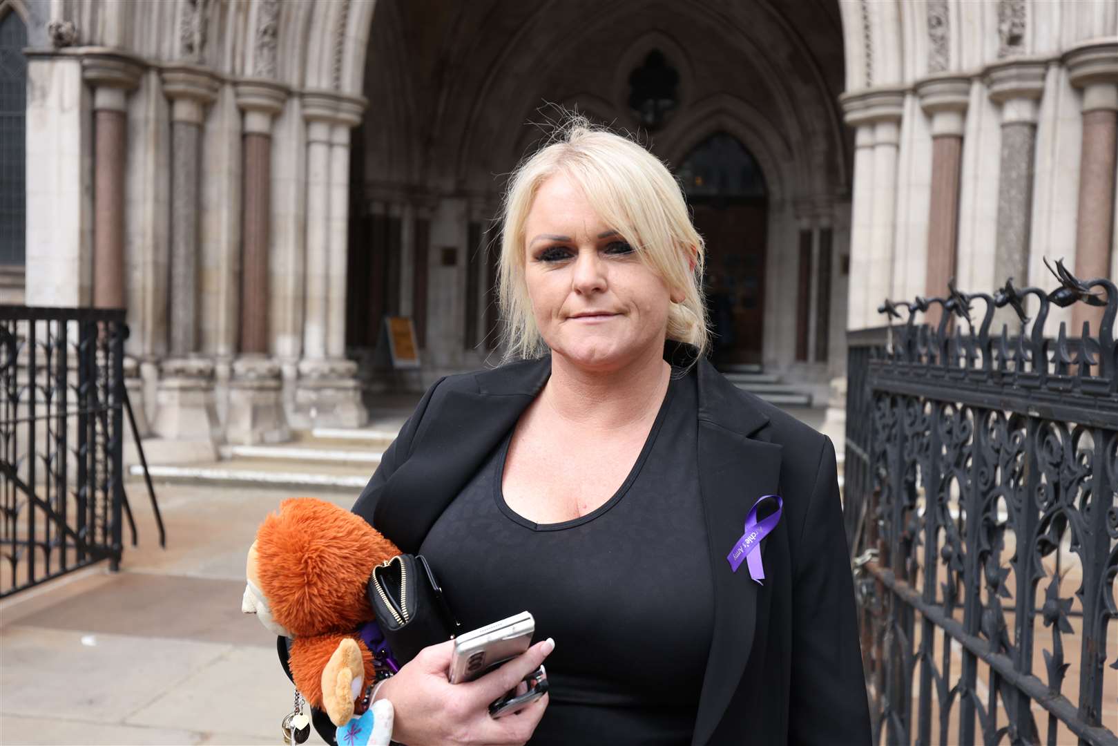 Hollie Dance, Archie’s mother, outside the High Court in central London (James Manning/PA)