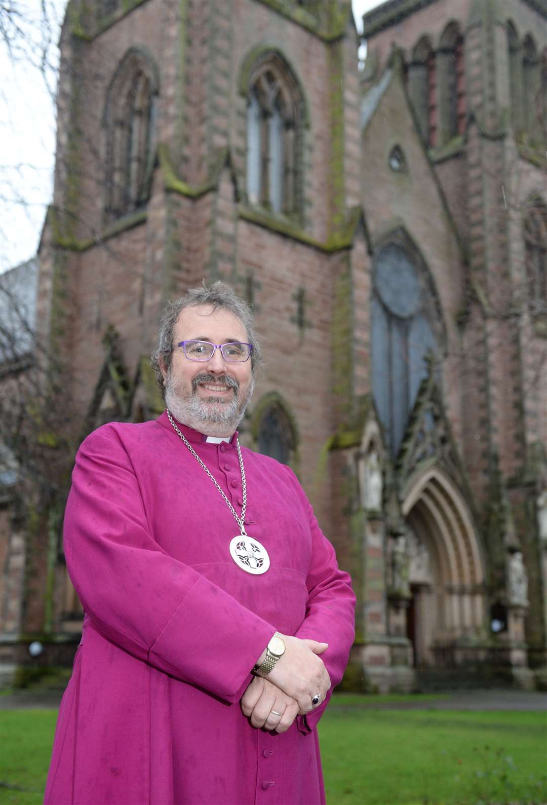 The Most Reverend Mark Strange at Inverness Cathedral. Picture: Andrew Smith.