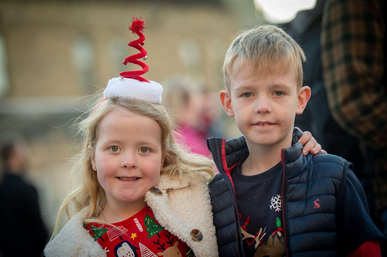 In the crowd, Eilidh and Harry Beaton. Picture: Callum Mackay