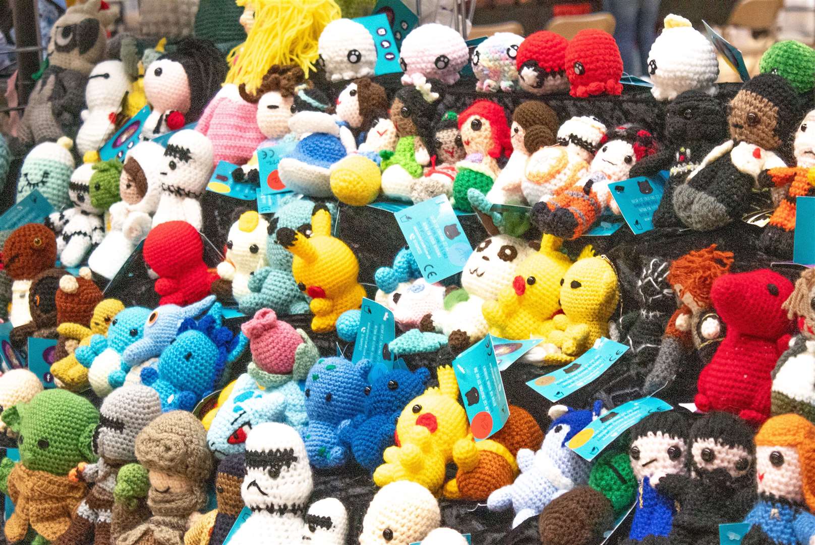 Trade stands at ComiCon featured a wide range of toys and collectables. Photo: Niall Harkiss