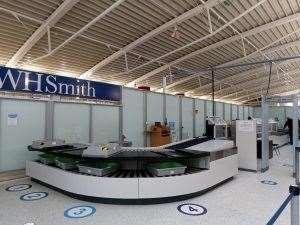 A new automatic baggage tray disinfection system is now in operation at region's main airport.