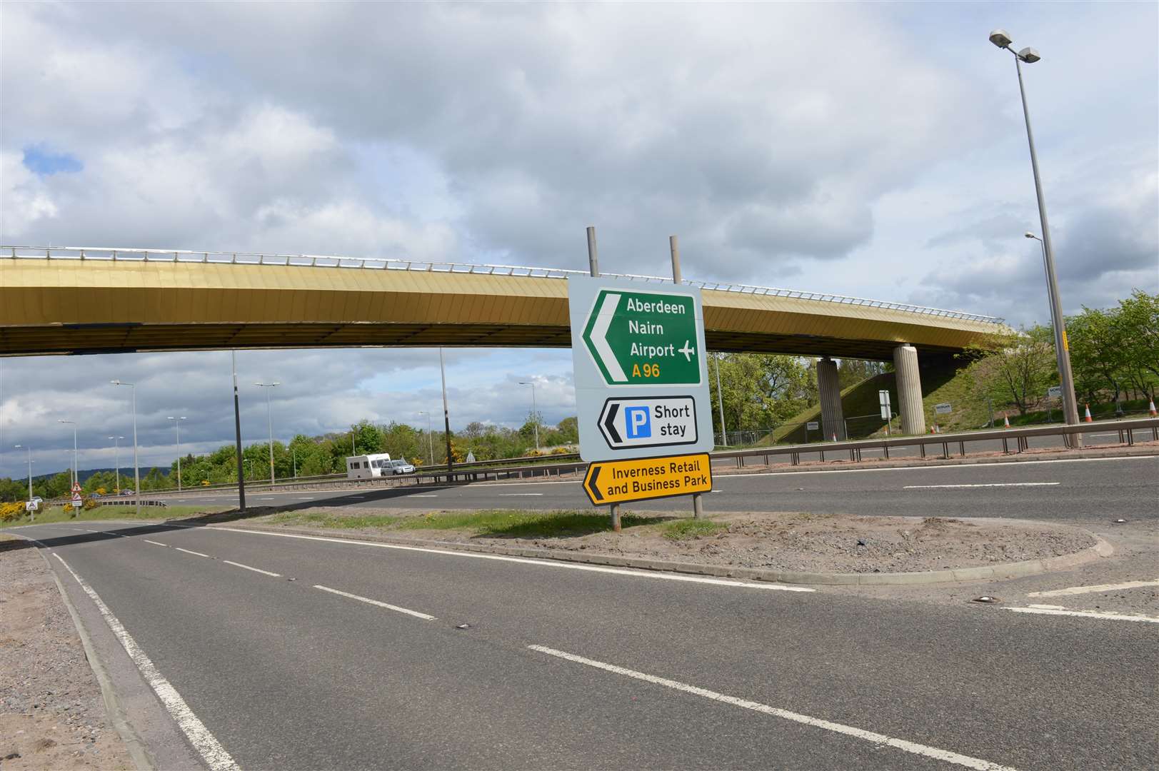 A dualled section of the A9 at Inverness.