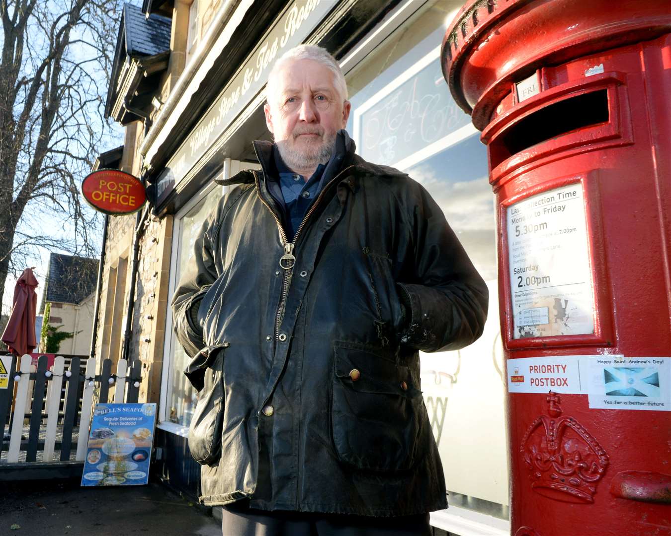 Drumnadrochit Post Office/ Shop/ tearoom closure: Robert Cockburn, Postmaster. Picture: James Mackenzie.