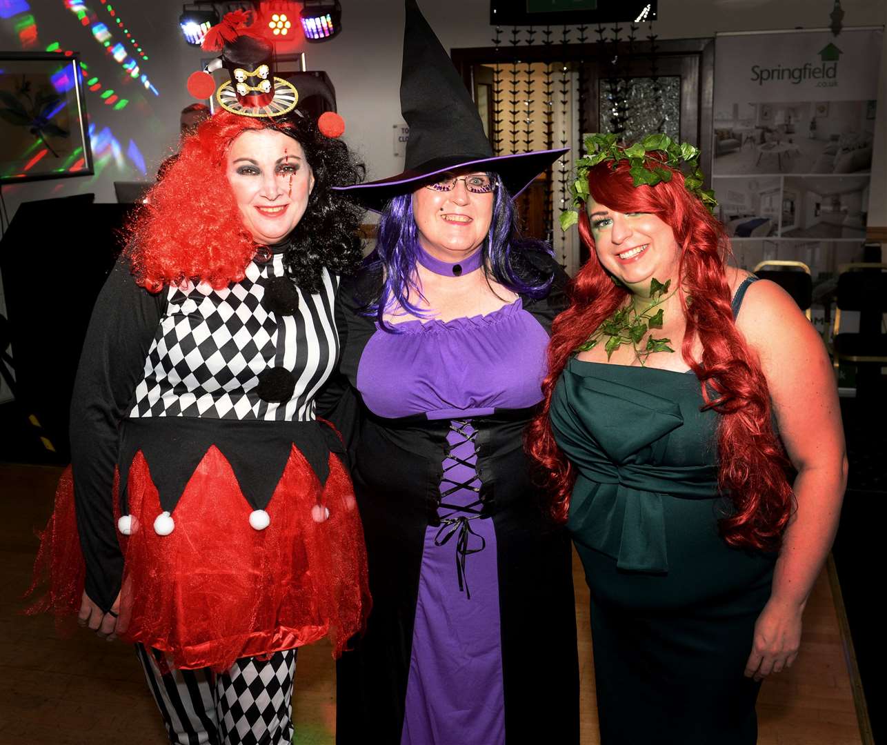 Cityseen at Mikeysline Halloween Fundraiser.Wendy Binnie, Fiona White and Evie Webb.Picture Gary Anthony.