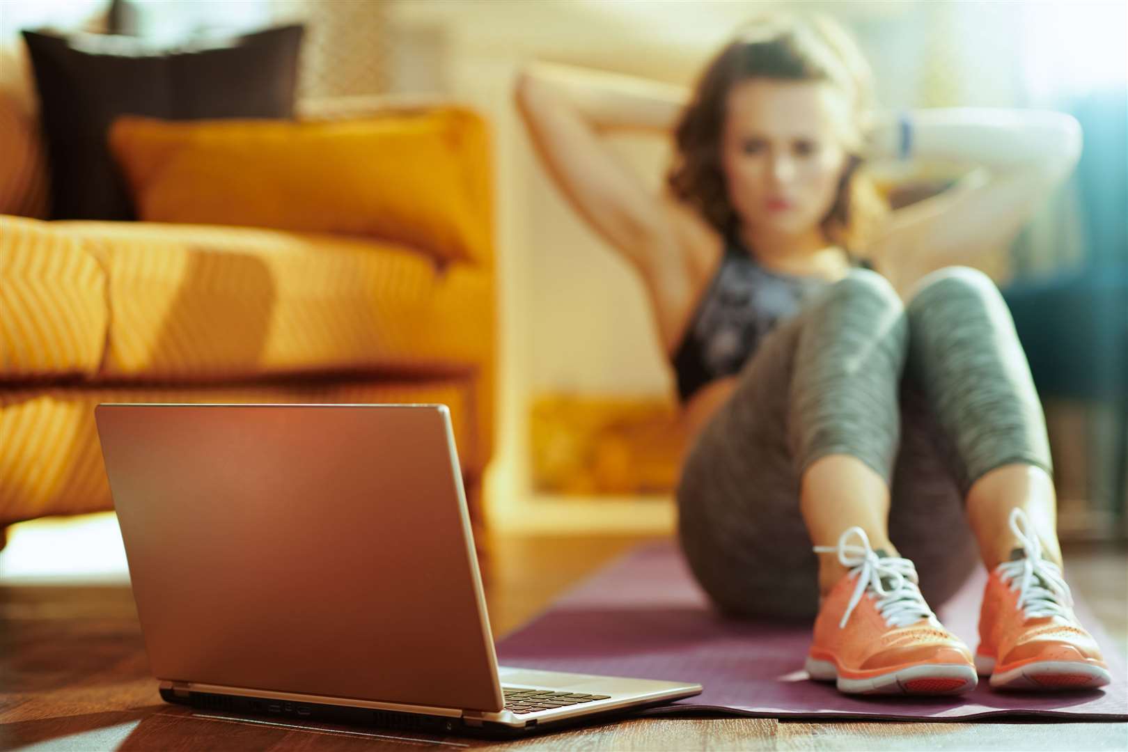 Online workouts are replacing gyms for many people. Picture: iStock/PA