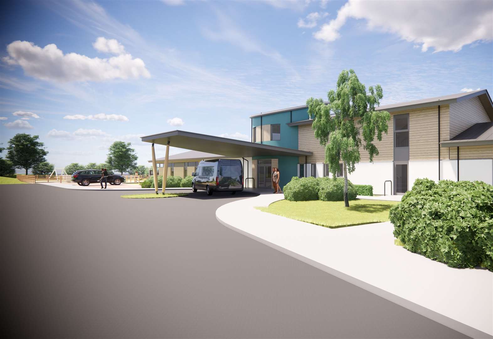 An illustration of how the Haven Centre for young people with learning disabilities and complex needs will look.