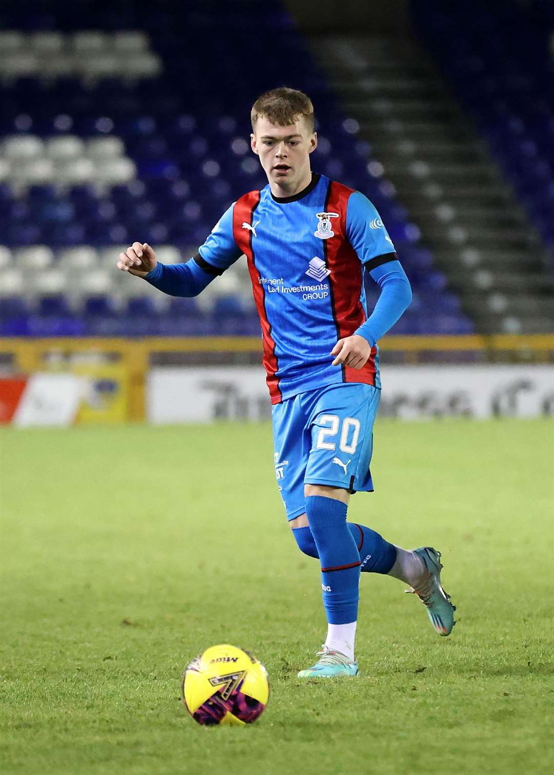 Picture - Ken Macpherson. Inverness CT(6) v Cove Rangers(1). 02/01/23. ICT’s new loan signing Jay Henderson made his debut.