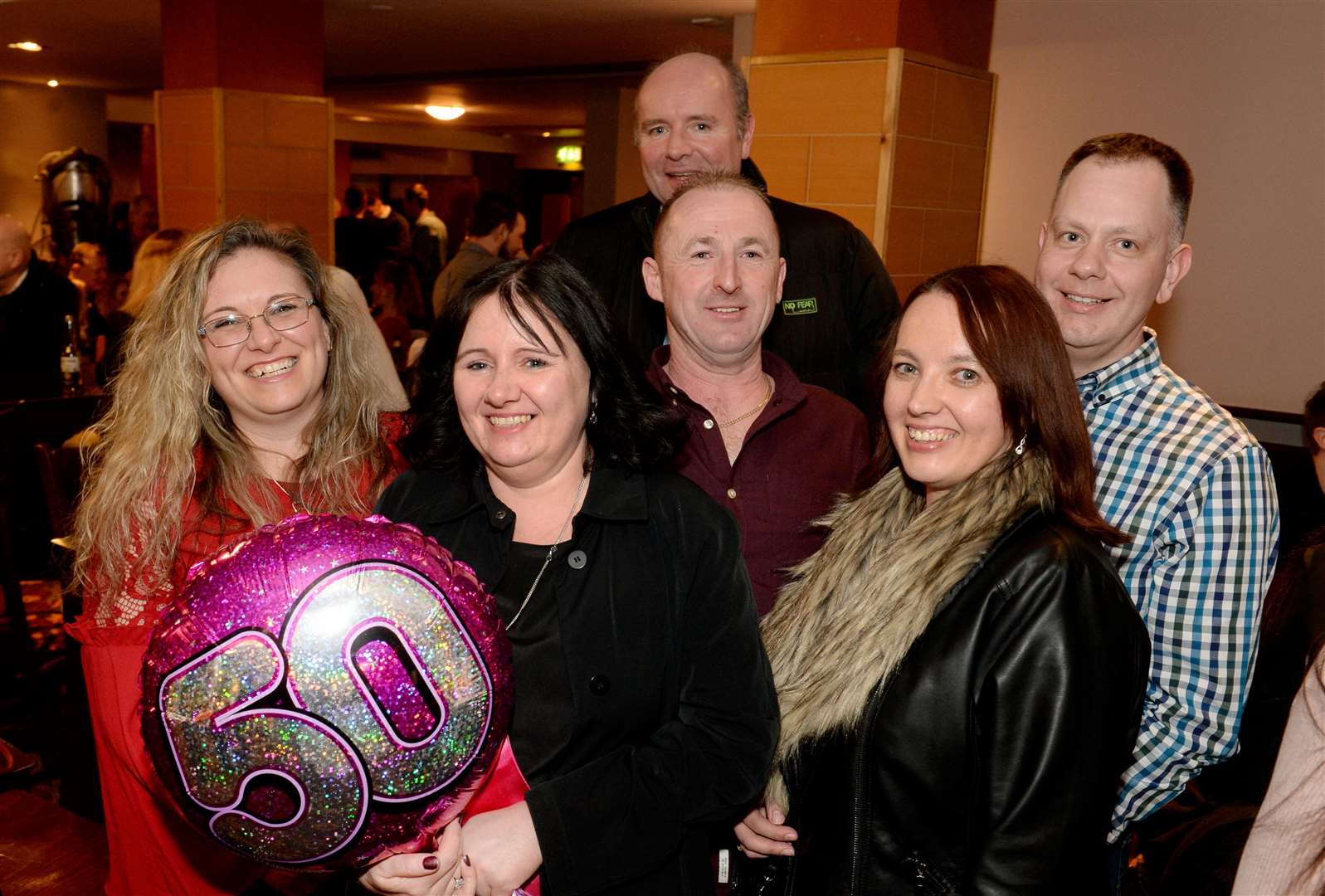 Karin Nairne (centre) on her 50th birthday celebration.