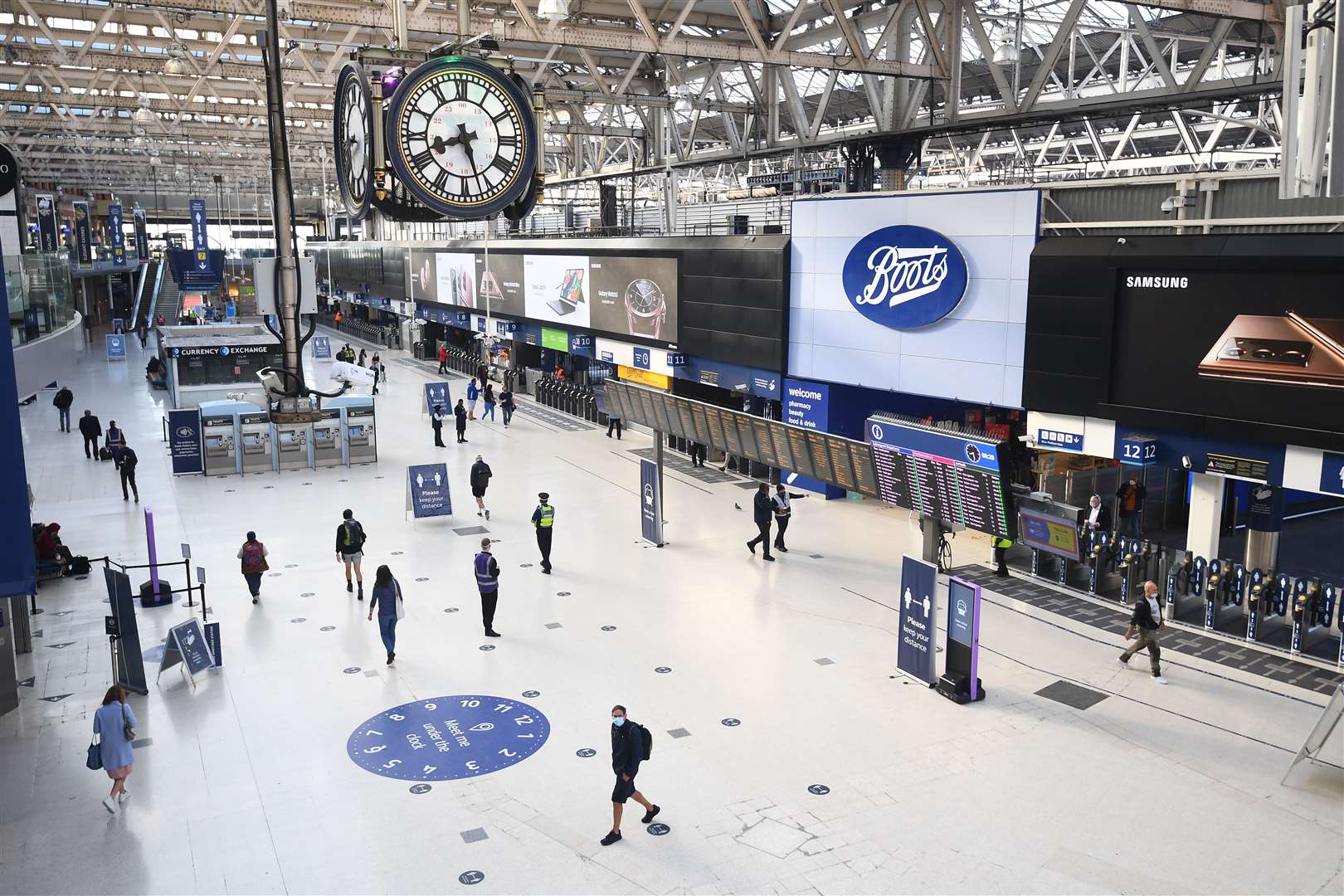 The concourse at London’s Waterloo Station (Victoria Jones/PA)