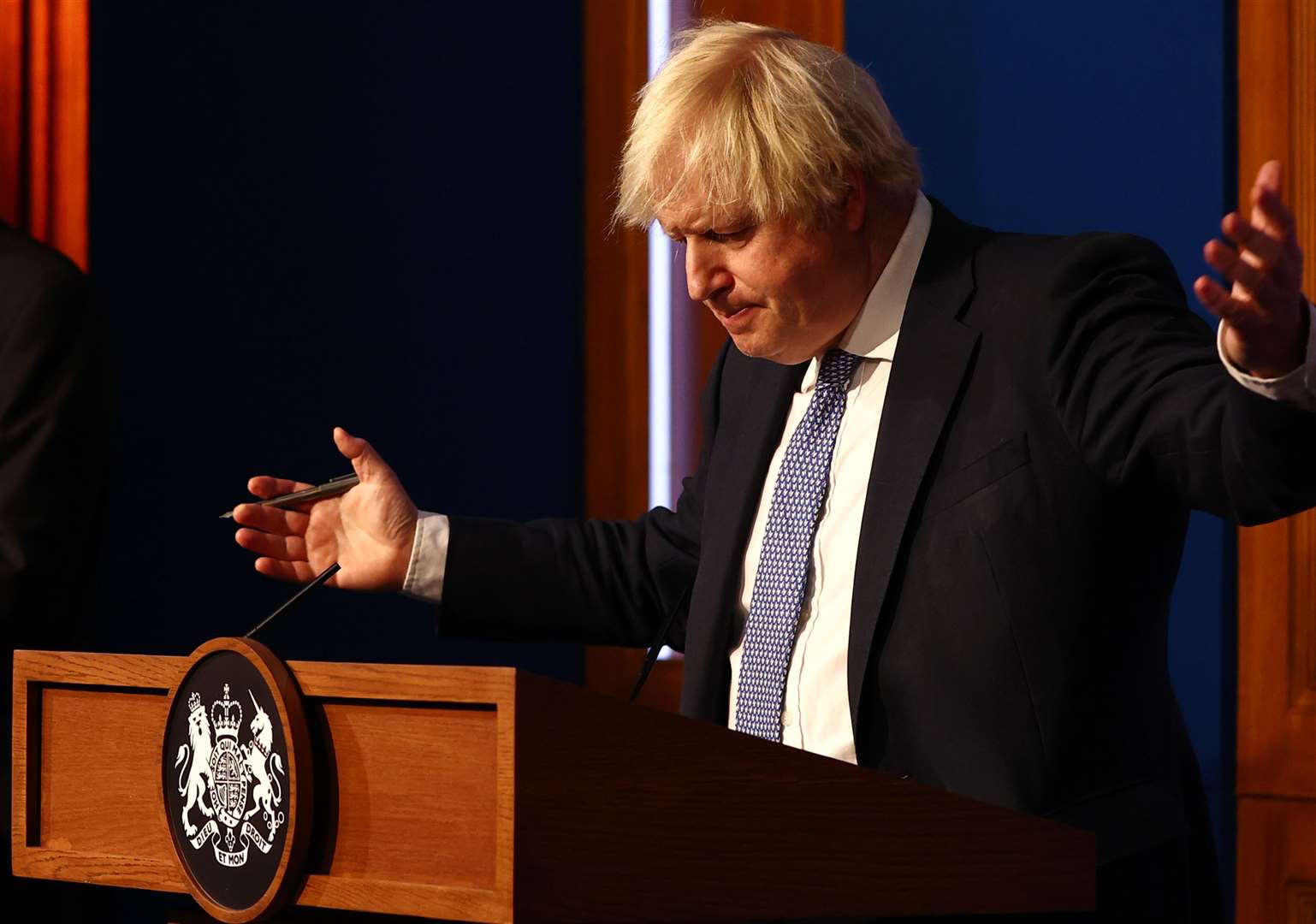 Prime Minister Boris Johnson said a ‘national conversation’ is needed to consider what is needed to move beyond restrictions (Adrian Dennis/PA)
