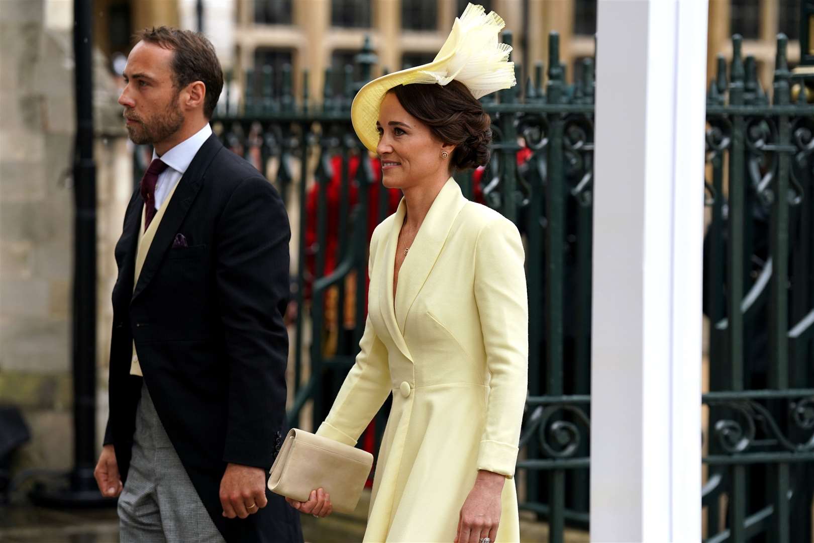 James and Pippa Middleton arriving at Westminster Abbey ahead of the coronation ceremony of King Charles III and Queen Camilla (Andrew Milligan/PA)