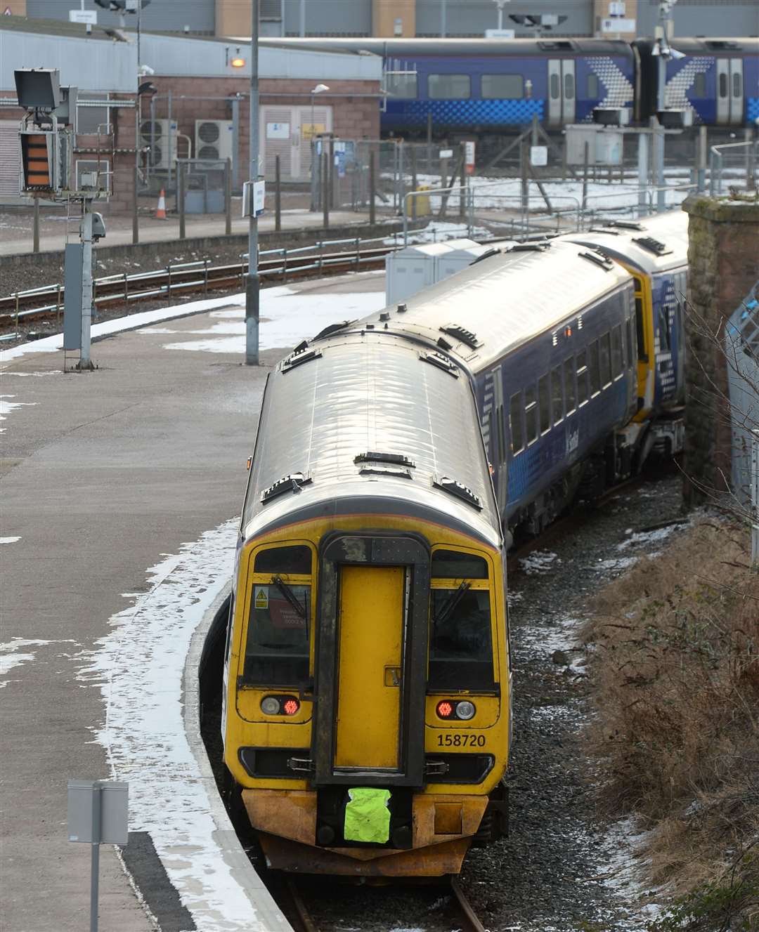 Direct services from Perth to Inverness are suspended until Sunday.