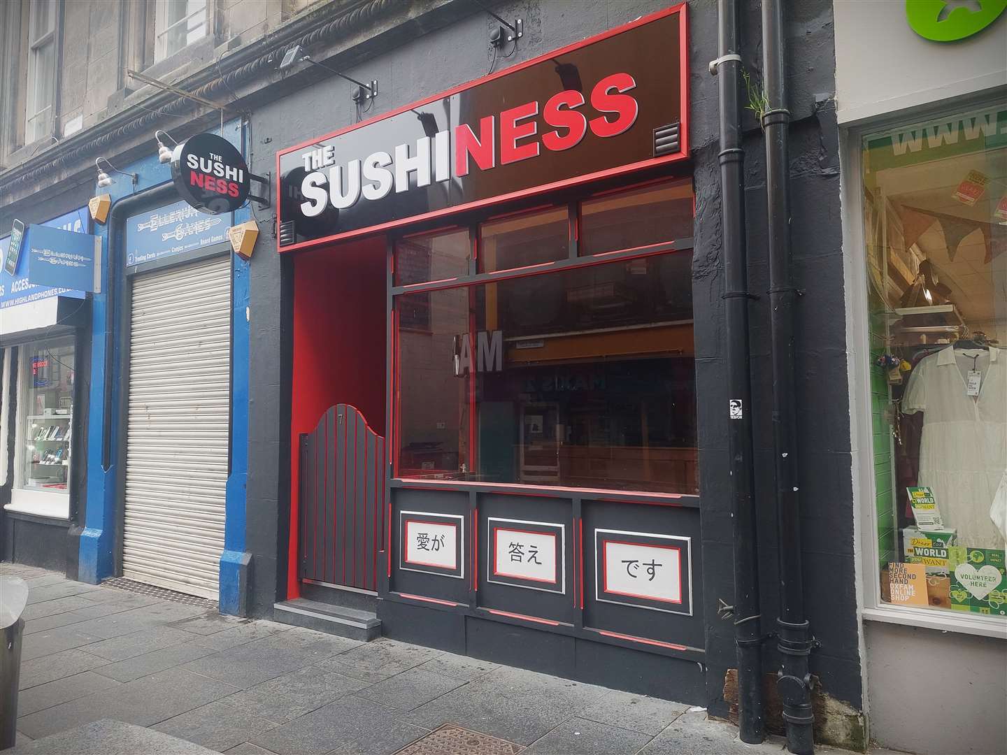 The new sushi outlet on Lombard Street is taking shape.