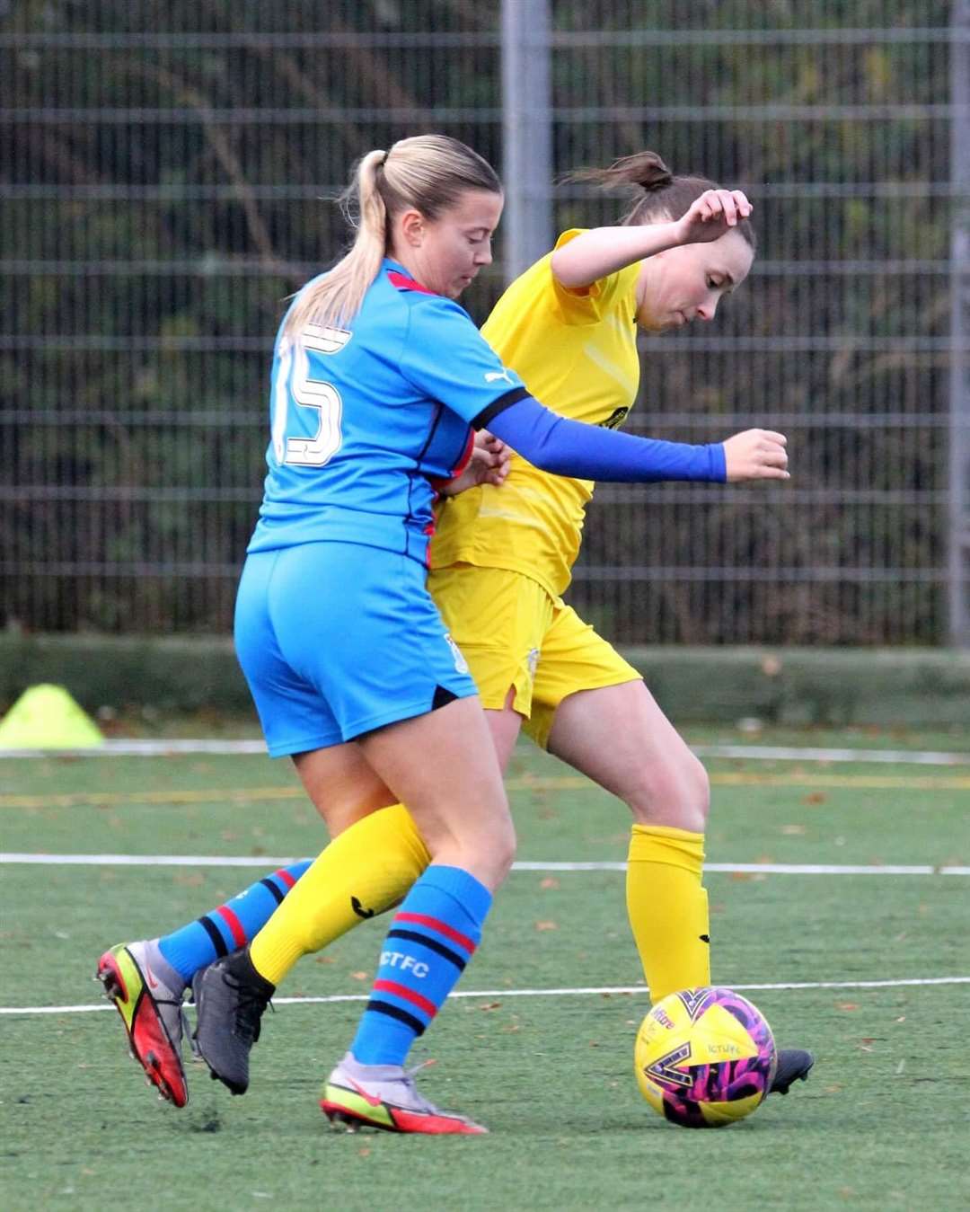 Rhea Hossack in action. Inverness Caley Thistle (ICT) Women beat Morton 9-0. Picture: Becky Dingwall (free to use).