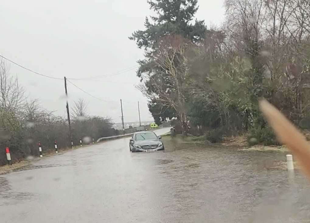 Flooding has impact several areas in Inverness and the surrounding towns. Photo: Car Olè Macd/Facebook