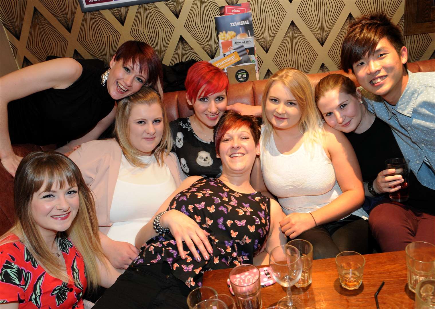 Cityseen , Leigh-Ann Jenkinson (centre,back) enjoys her leaving party from Boots the chemist. Picture: Gary Anthony.