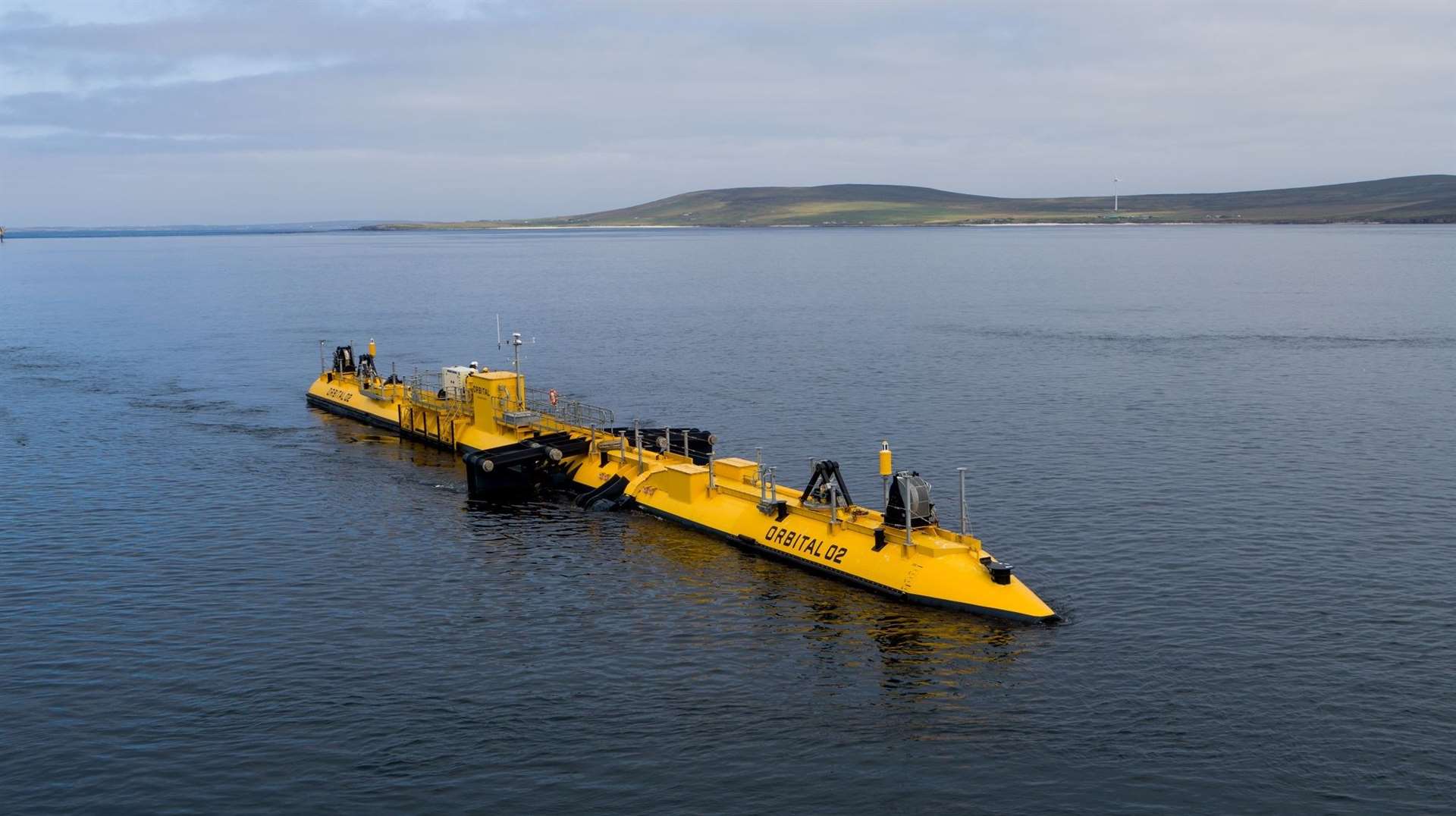 Orbital's O2 tidal turbine has been undergoing tests at EMEC in Orkney since July.