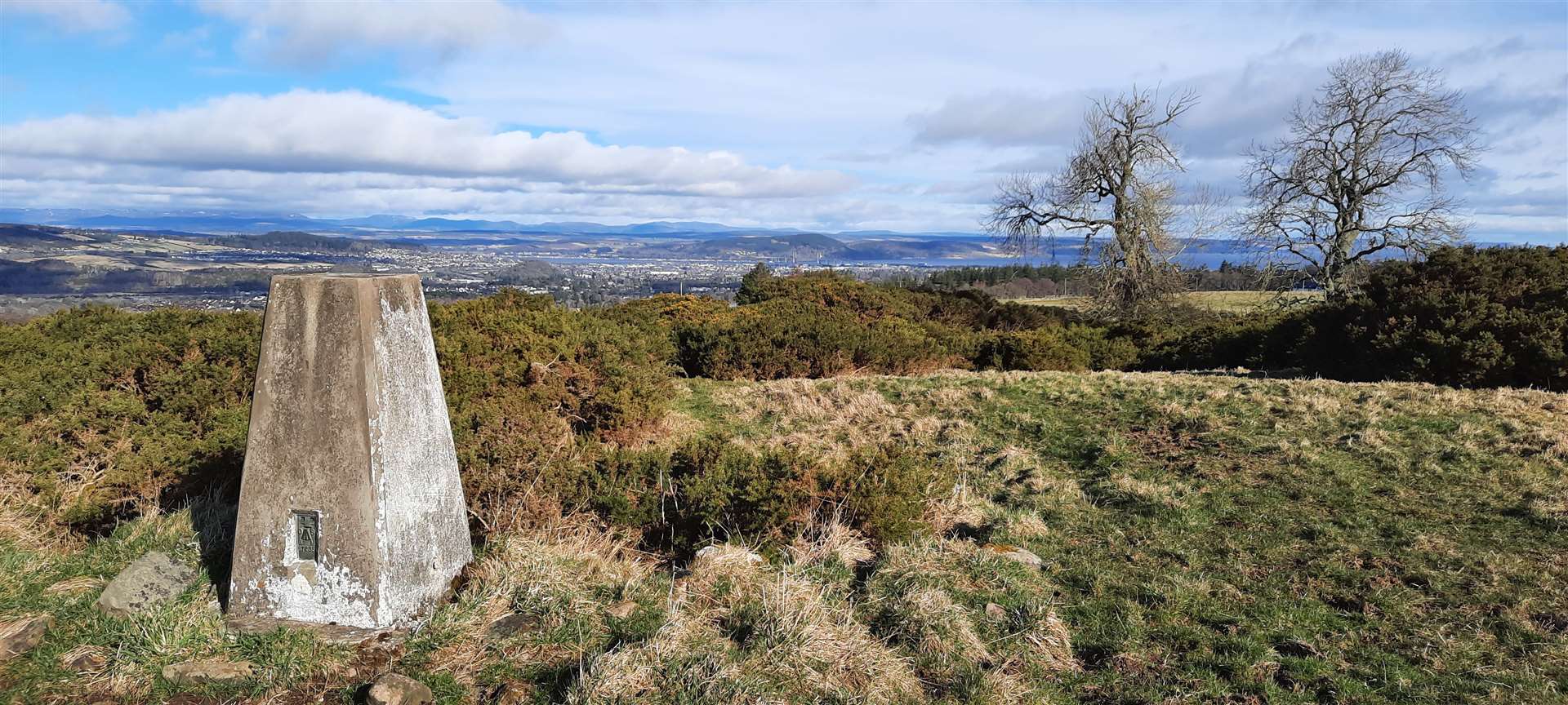 The view from the trig point just off the Inverarnie road.