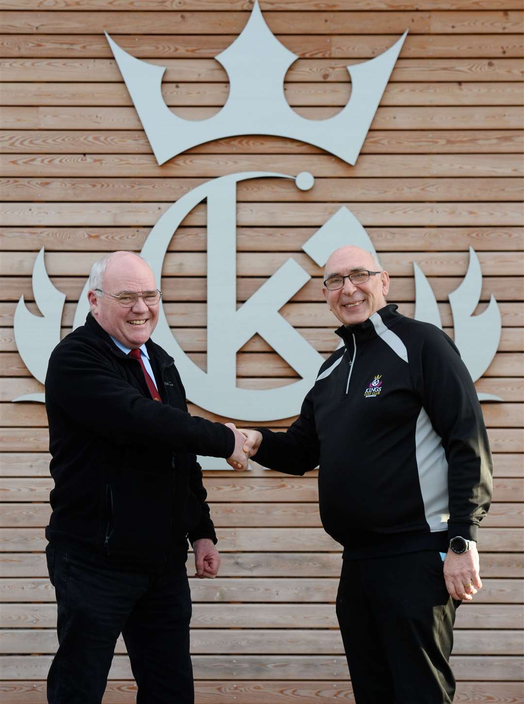 Kings Golf Club.President Duncan McDonald and former president Hamish Spence.Picture Gary Anthony.