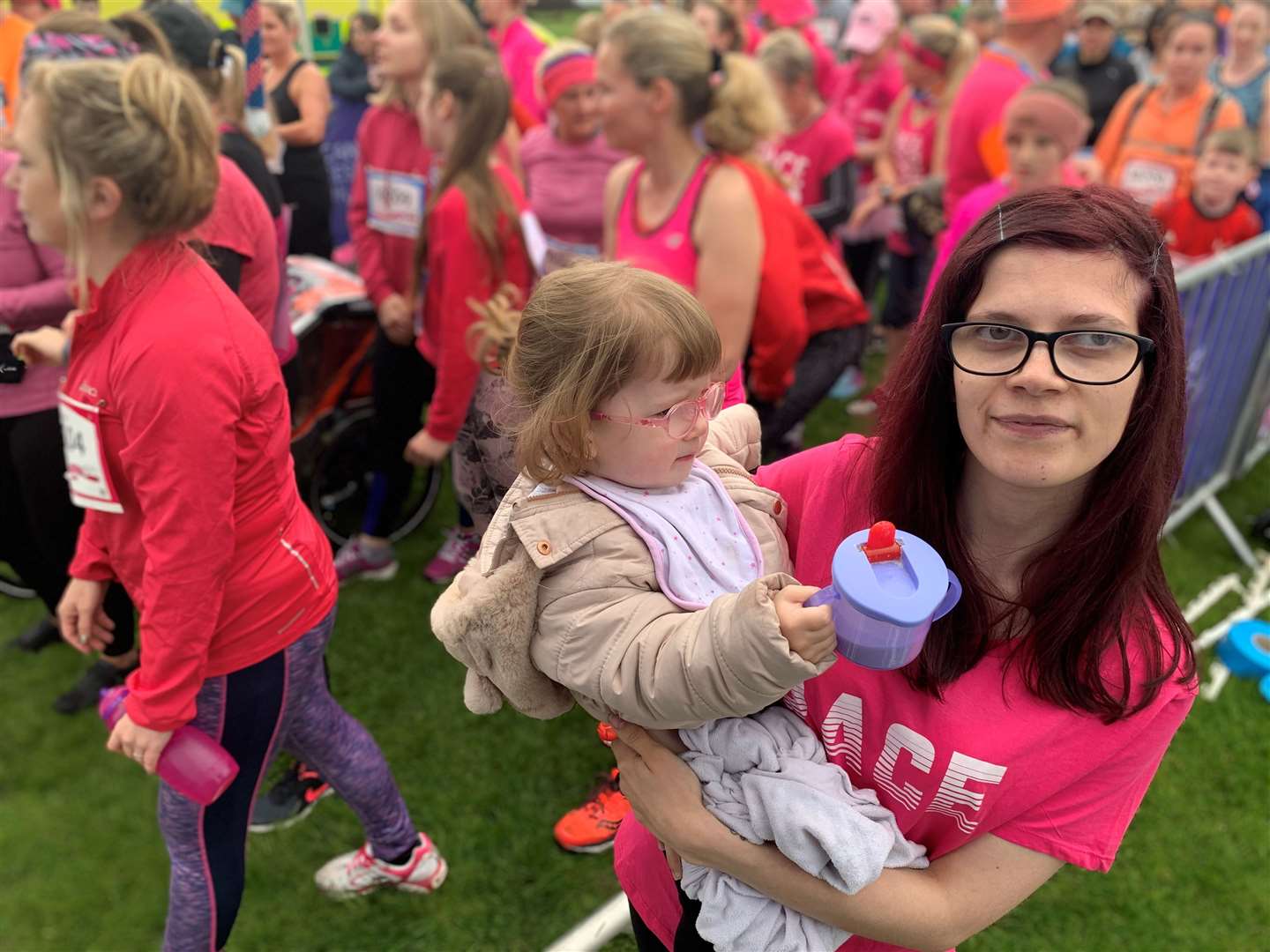 Shannon Murphy was the Race for Life starter with daughter Sophia last year.