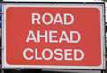 Temporary road closure for resurfacing works