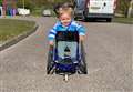 Moray tot with Spinal Muscular Atrophy is superhero